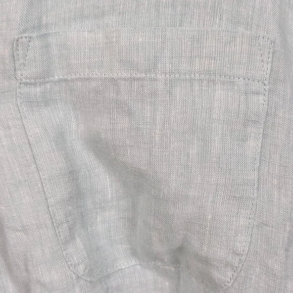 J.Jill Love Linen | Sage Green Relaxed Button-Down Linen Shirt Size 2X - Picture 3 of 6